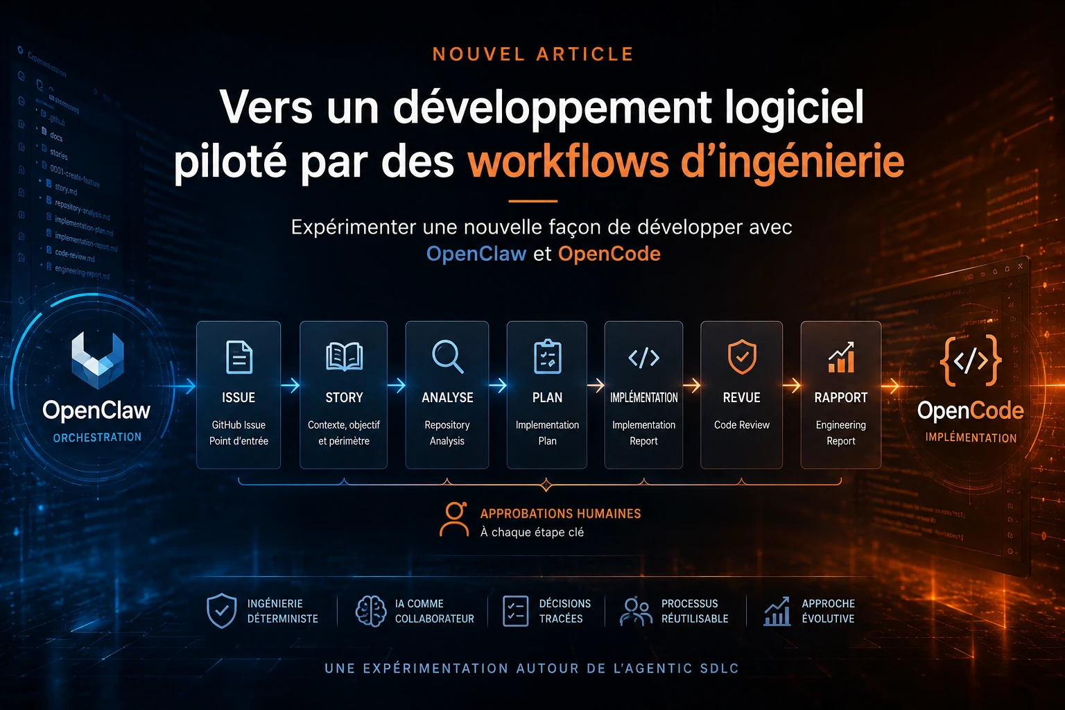 Vers un développement logiciel piloté par des workflows d'ingénierie